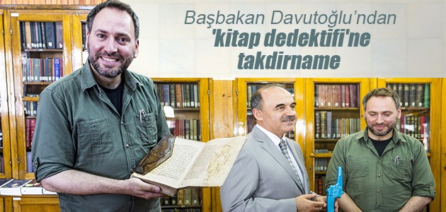 Başbakan Davutoğlu’ndan ’kitap dedektifi’ne takdirname