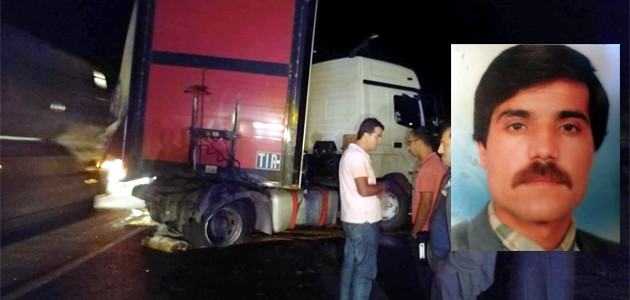Konya’da tırın çarptığı sürücü yaşamını yitirdi