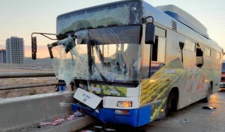 Ankara’da otobüs kazası: 20 yaralı