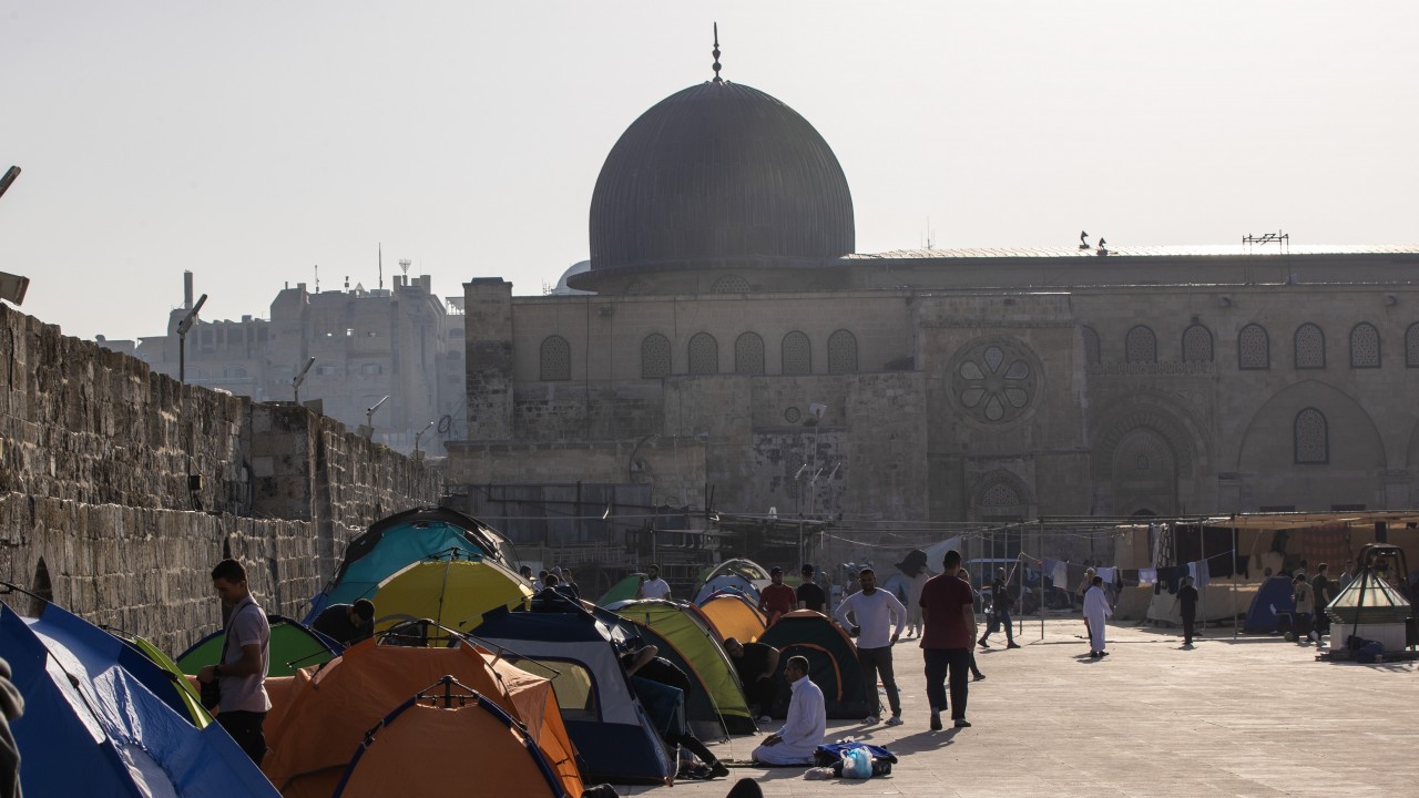 Kudüs’te bir ramazan geleneği: Mescid-i Aksa’da kurulan itikaf çadırları