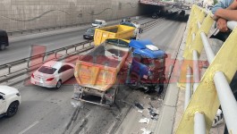 Konya’da hafriyat kamyonu kaza yaptı! Yol ulaşıma kapandı